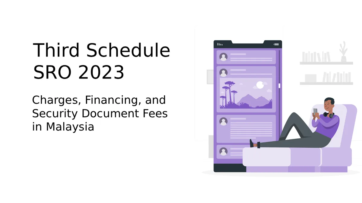 Third Schedule SRO 2023: Charges, Financing, and Security Document Fees in Malaysia